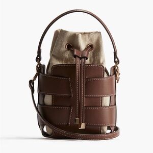 H&M Brown Crossbody Bucket Bag